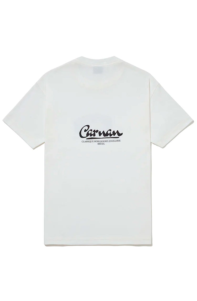 Camiseta CARNAN Vintage Watch Heavy T-shirt Off - White - NewSkull
