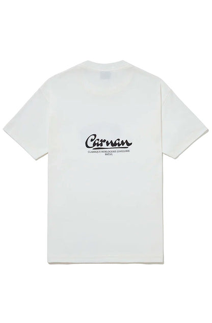 Camiseta CARNAN Vintage Watch Heavy T-shirt Off - White - NewSkull
