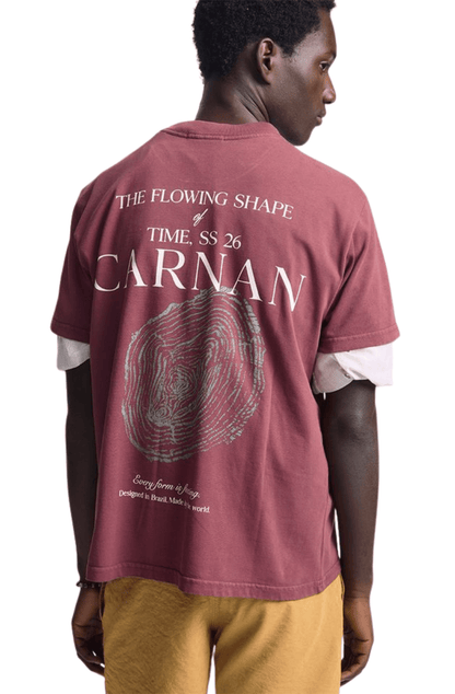 Camiseta CARNAN Wood T-shirt Marrom - NewSkull
