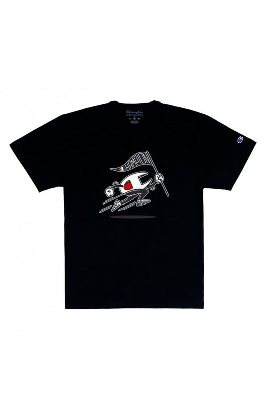 Camiseta Champion Ath Running Preta - NewSkull