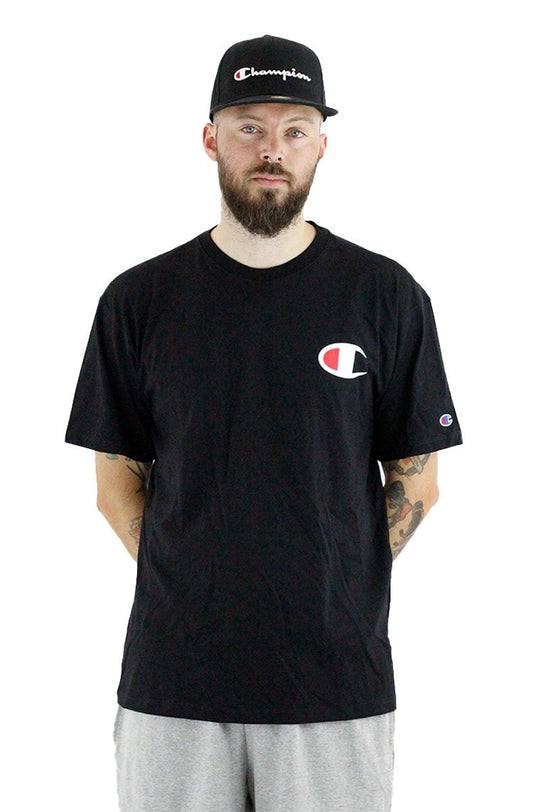 Camiseta Champion Logo C Ink Preta - NewSkull