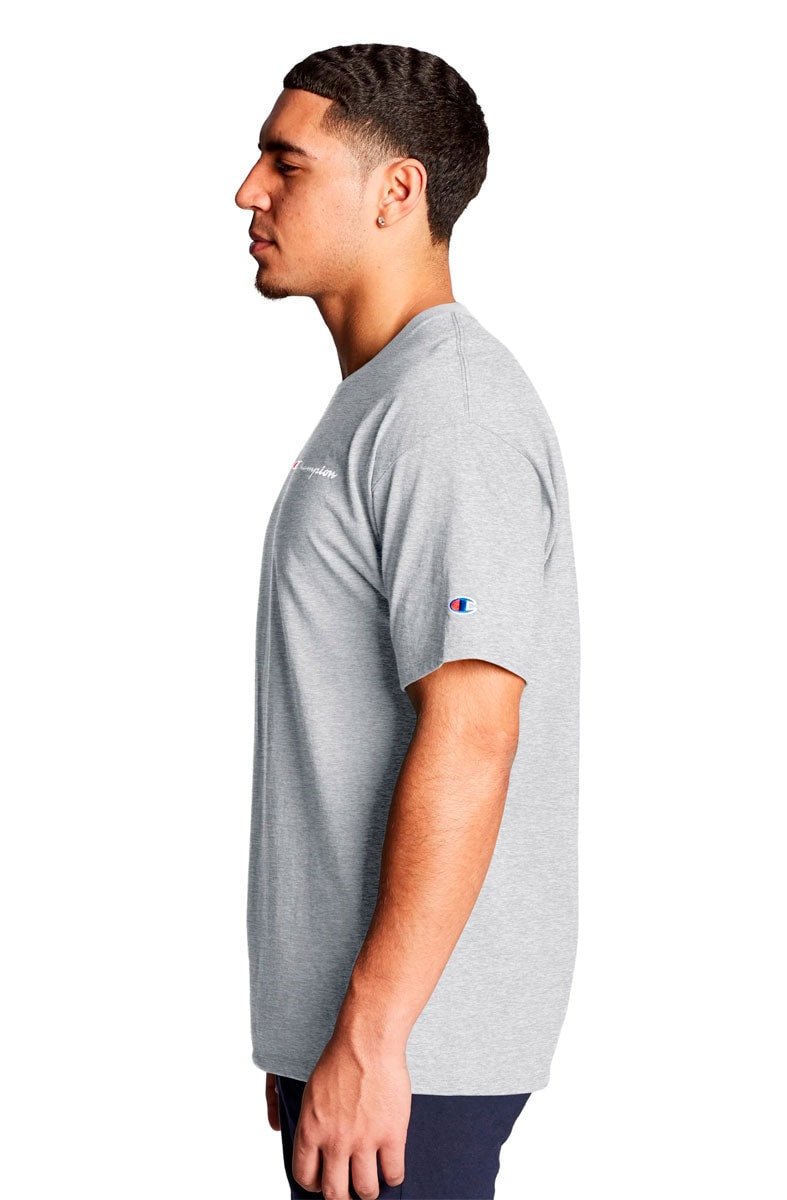 Camiseta Champion Logo Mini Script Ink Mescla - NewSkull