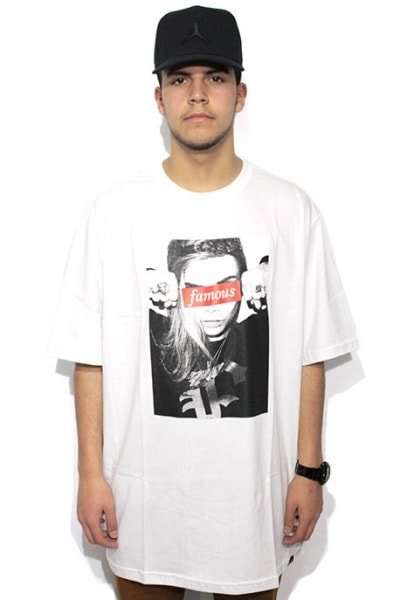 Camiseta Extra Grande Famous Stars And Straps Swank Mss Branca - NewSkull