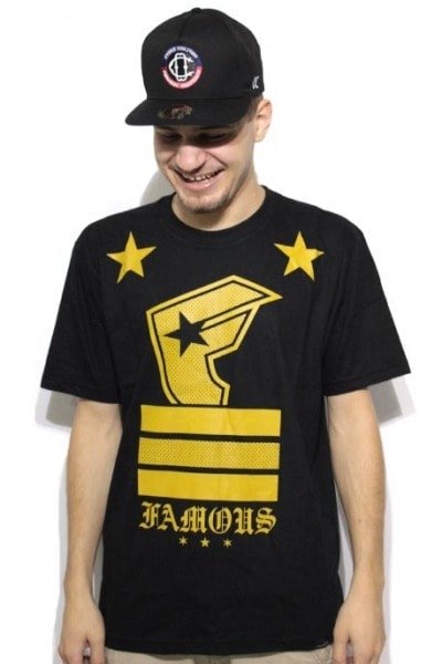 Camiseta Famous Stars And Straps Reflect Preto - NewSkull