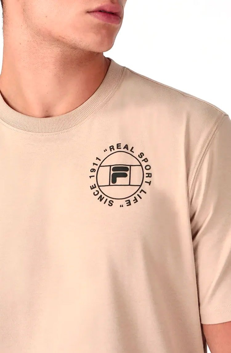 Camiseta Fila CG Masculina Marrom - NewSkull