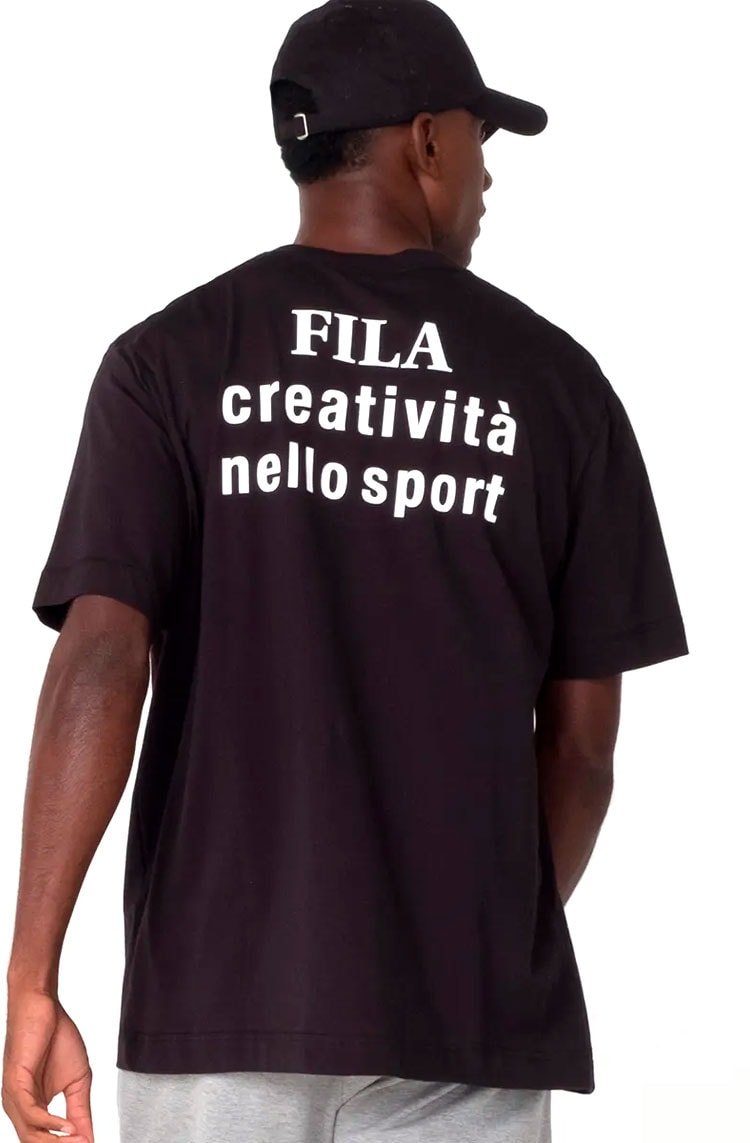 Camiseta Fila Creativita Masculina Preto - NewSkull