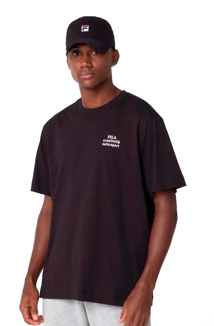 Camiseta Fila Creativita Masculina Preto - NewSkull