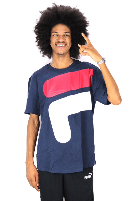 CAMISETA FILA FLOATING OVERSIZE AZUL - NewSkull