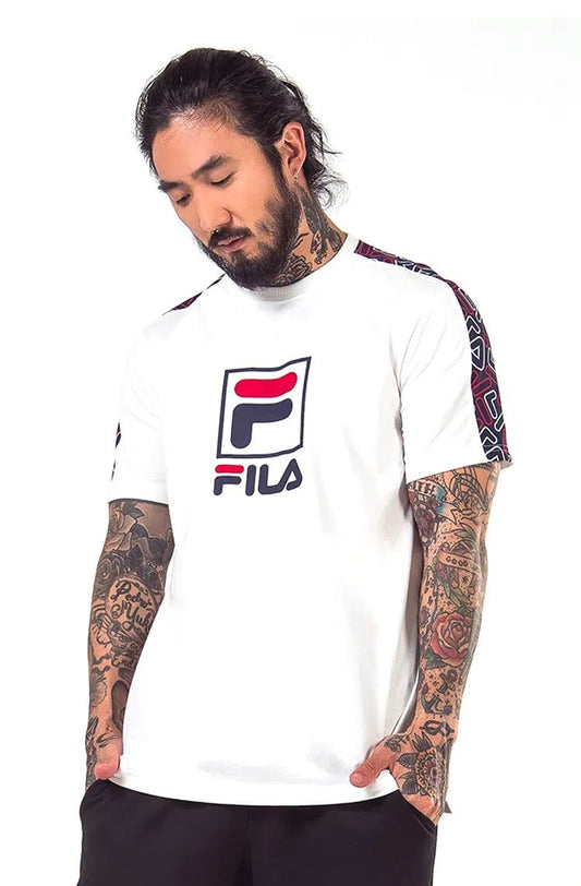 Camiseta FILA Lucca 2 Branca - NewSkull