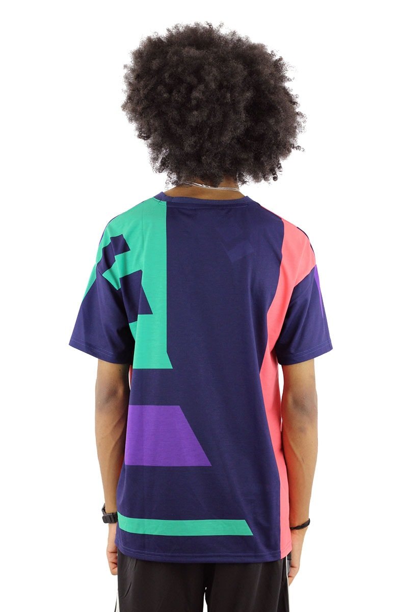 Camiseta FILA Maxi Color Block Azul/Rosa - NewSkull
