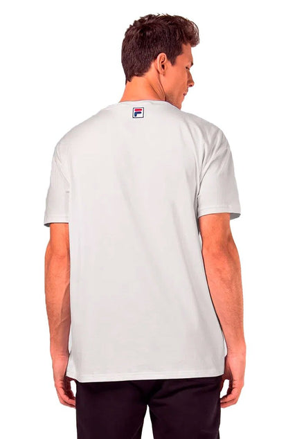Camiseta Fila Stack New Branca/Azul/Vermelha - NewSkull