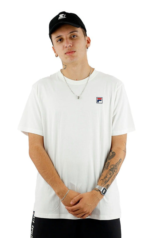 Camiseta FILA Wes Branca/Azul - NewSkull