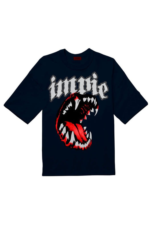 Camiseta Impie Bite Azul Marinho - NewSkull