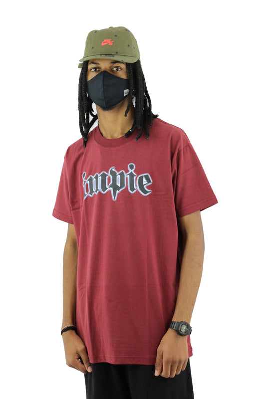 Camiseta Impie Chrome Bordo - NewSkull