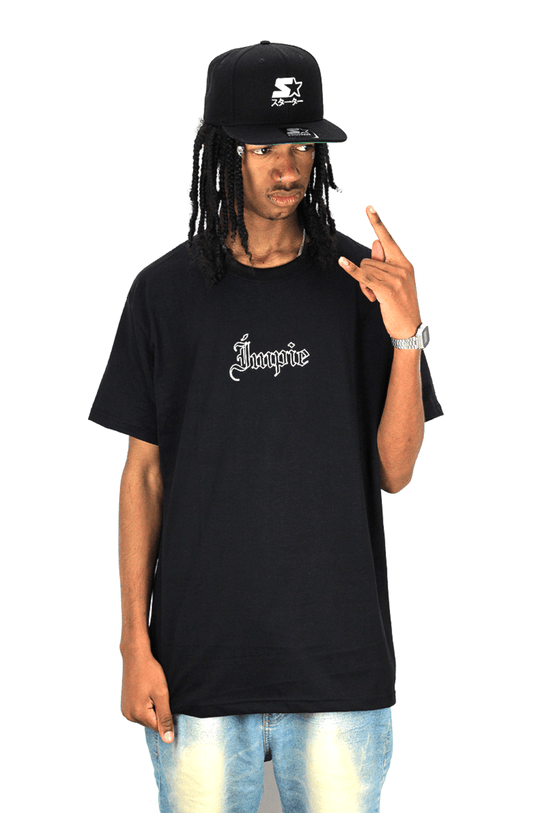 Camiseta Impie Clothing Neon Rose Preta - NewSkull