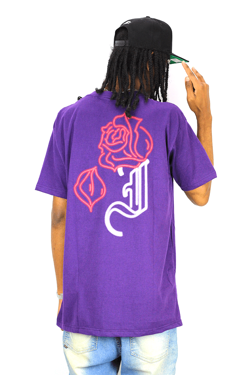 Camiseta Impie Clothing Neon Rose Roxa - NewSkull