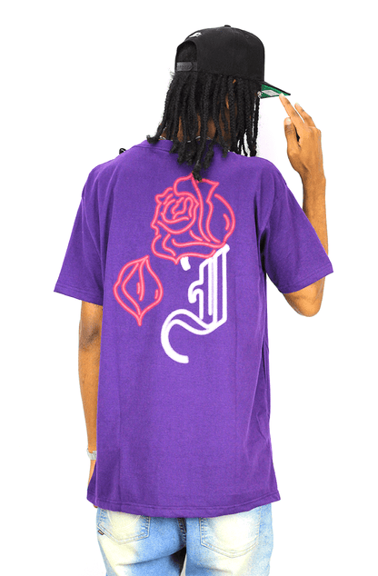 Camiseta Impie Clothing Neon Rose Roxa - NewSkull