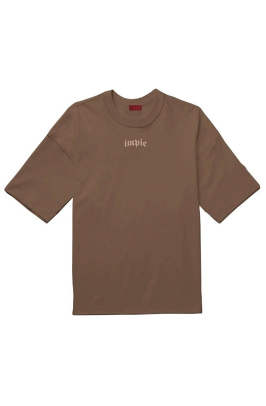 Camiseta Impie Embroidered Logo Marrom - NewSkull