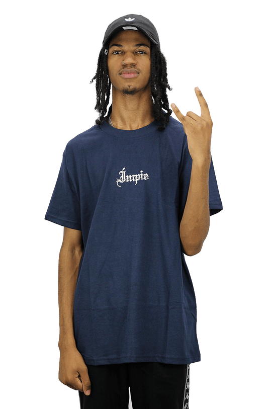 CAMISETA IMPIE LOGO BARBED AZUL - NewSkull