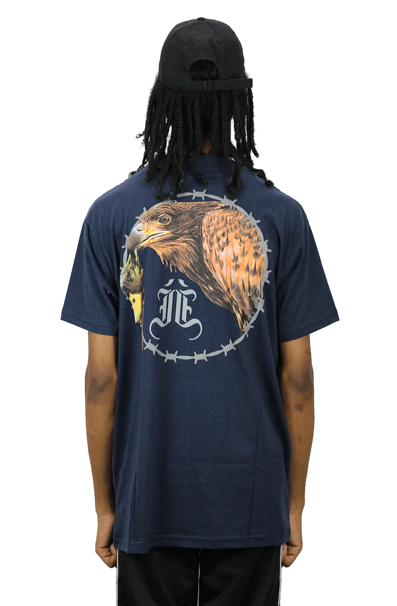 CAMISETA IMPIE LOGO BARBED AZUL - NewSkull