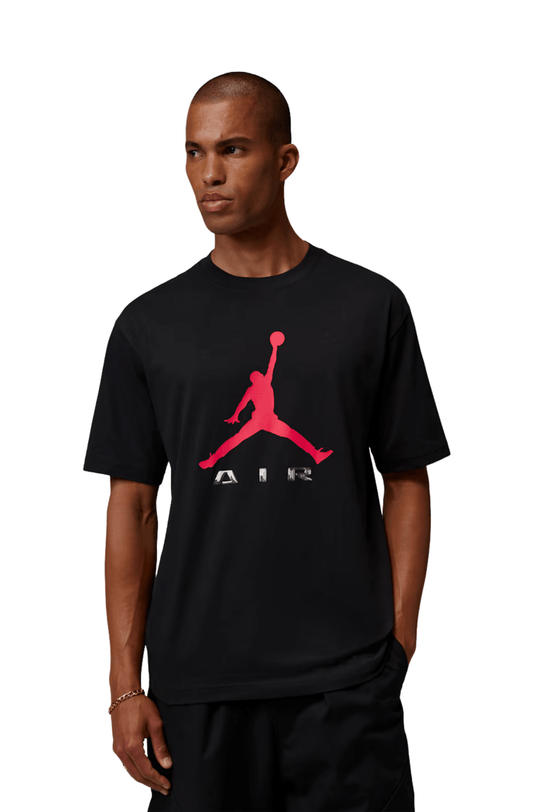 Camiseta Jordan Brooklyn Black University Red Preto - NewSkull