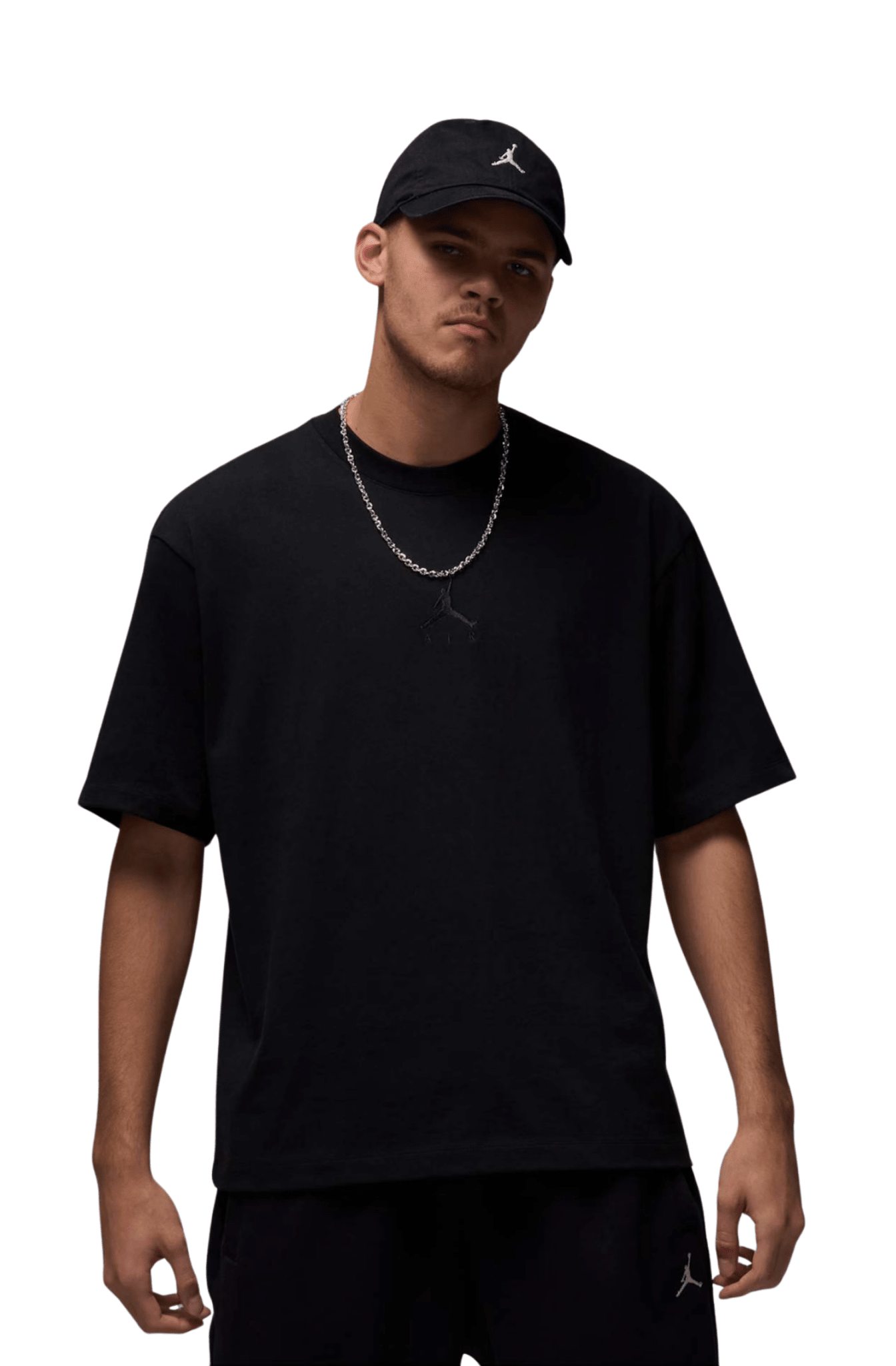Camiseta Jordan Essential Crew Masculino Preto - NewSkull