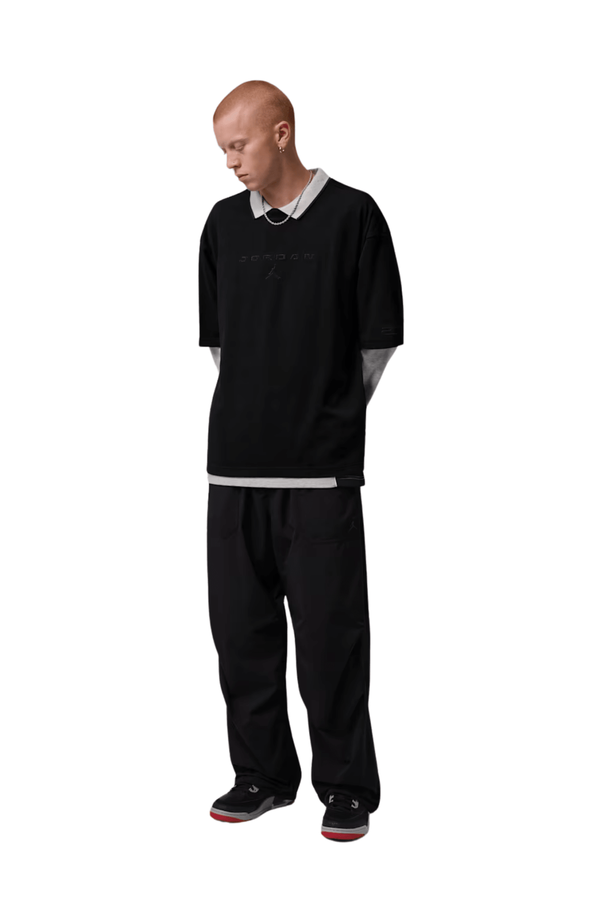 Camiseta Jordan Flight Oversized Preto - NewSkull