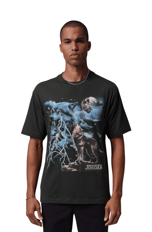 Camiseta Jordan Howl Graphic Preto - NewSkull