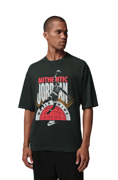Camiseta Jordan Oversized Authentic Preto - NewSkull