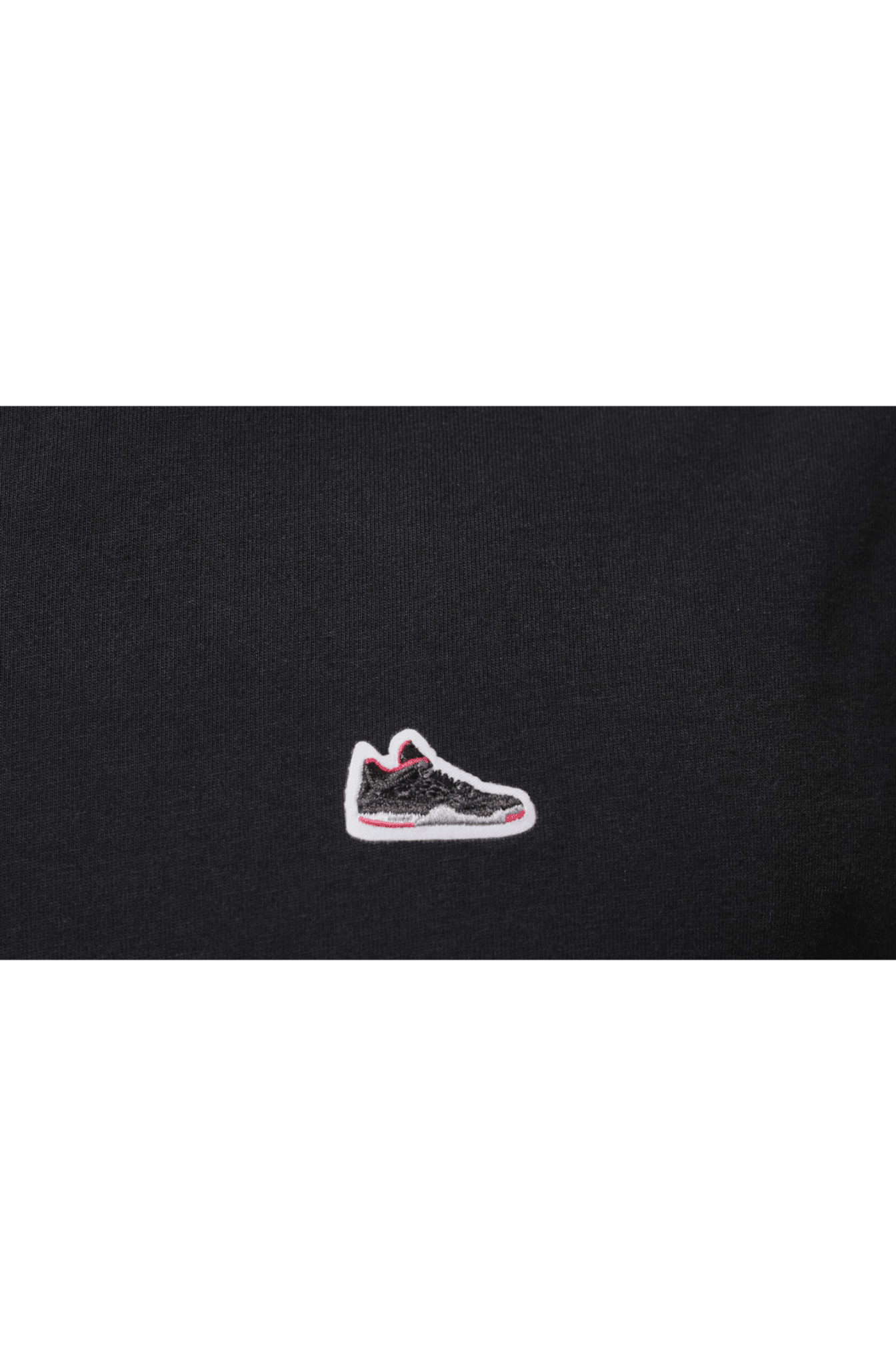 Camiseta Jordan Sneaker Patch Preto - NewSkull