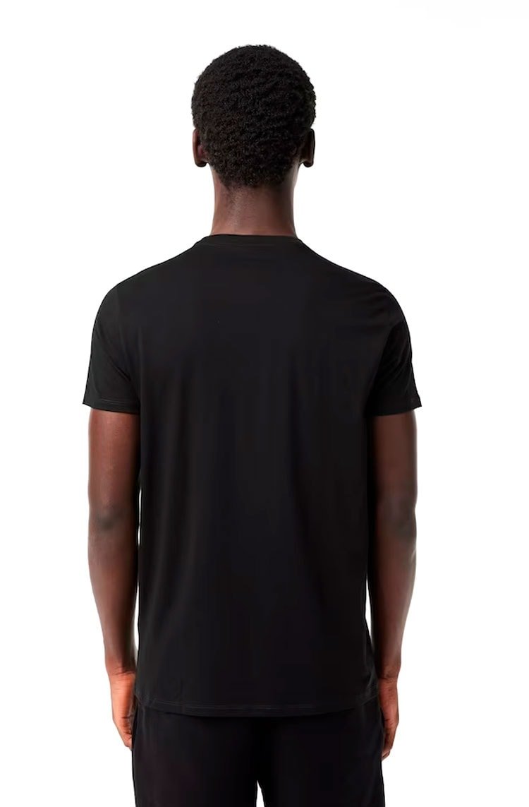 Camiseta Lacoste Masculina Algodão Pima Preto - NewSkull