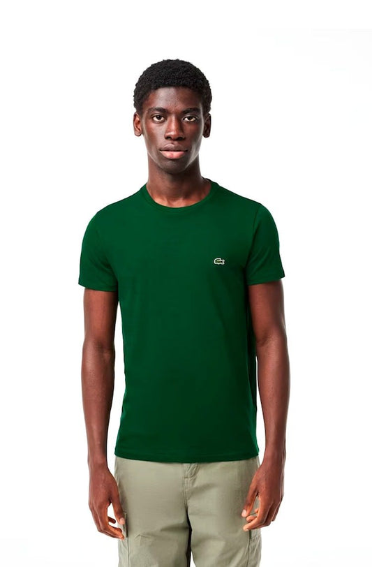 Camiseta Lacoste Masculino Algodão Pima Verde - NewSkull