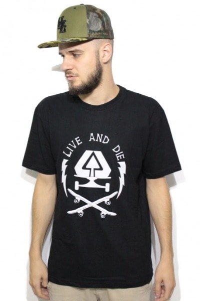 Camiseta Live Skateboards Live and Die - NewSkull