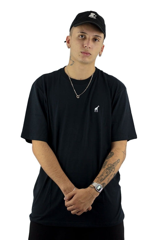 Camiseta LRG 47 Mini Logo Girafa Preta/Branca - NewSkull