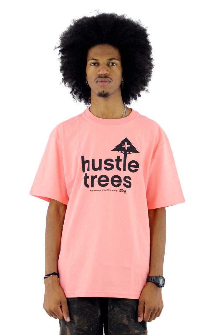 Camiseta LRG Hustle Trees Salmão - NewSkull