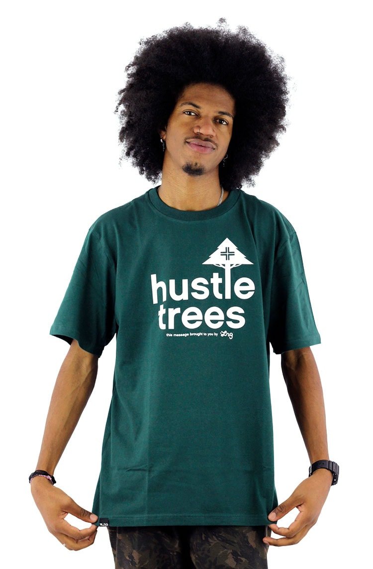 Camiseta LRG Hustle Trees Verde - NewSkull