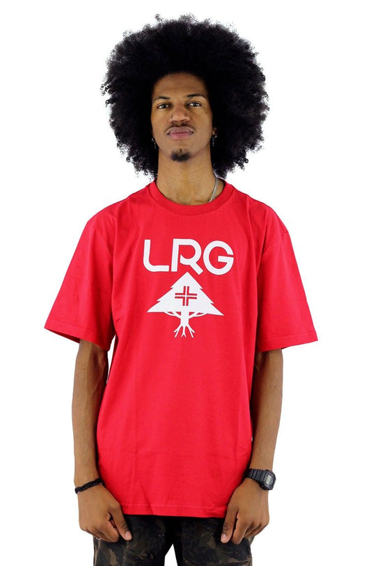Camiseta LRG Logo Stack Vermelha - NewSkull
