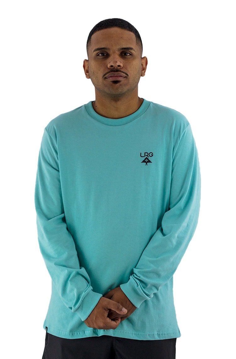 Camiseta LRG Manga Longa Logo Plus Azul/Preta - NewSkull
