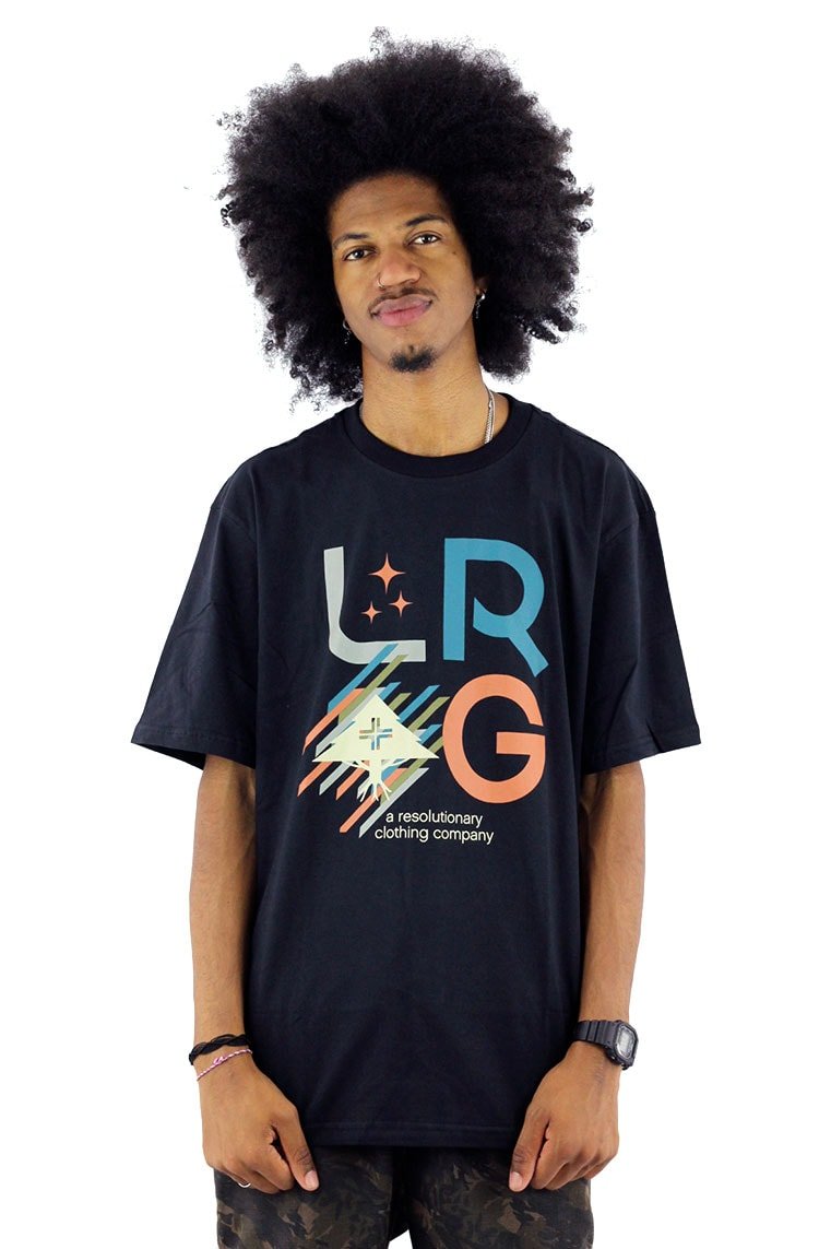 Camiseta LRG Stacked Preta - NewSkull