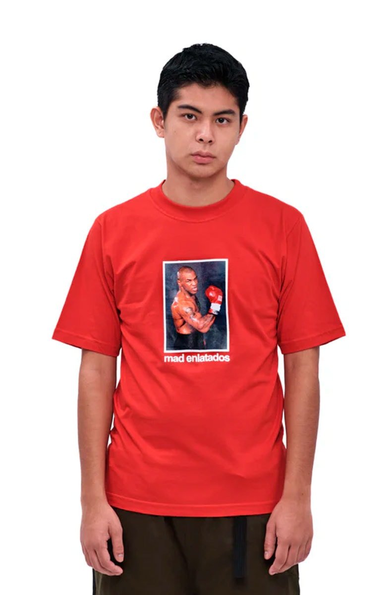 Camiseta MAD Enlatados Mike Tyson Vermelho - NewSkull