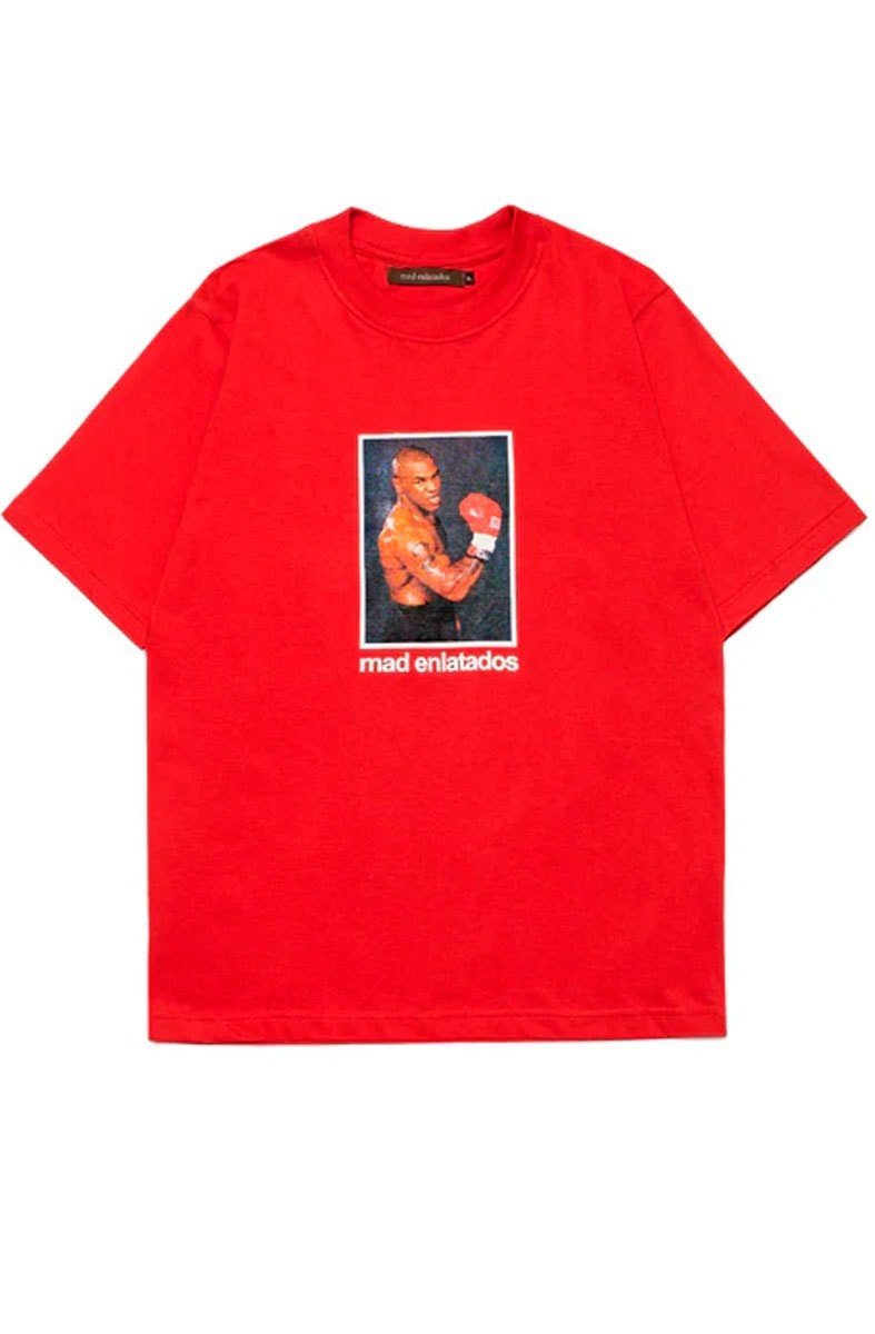 Camiseta MAD Enlatados Mike Tyson Vermelho - NewSkull