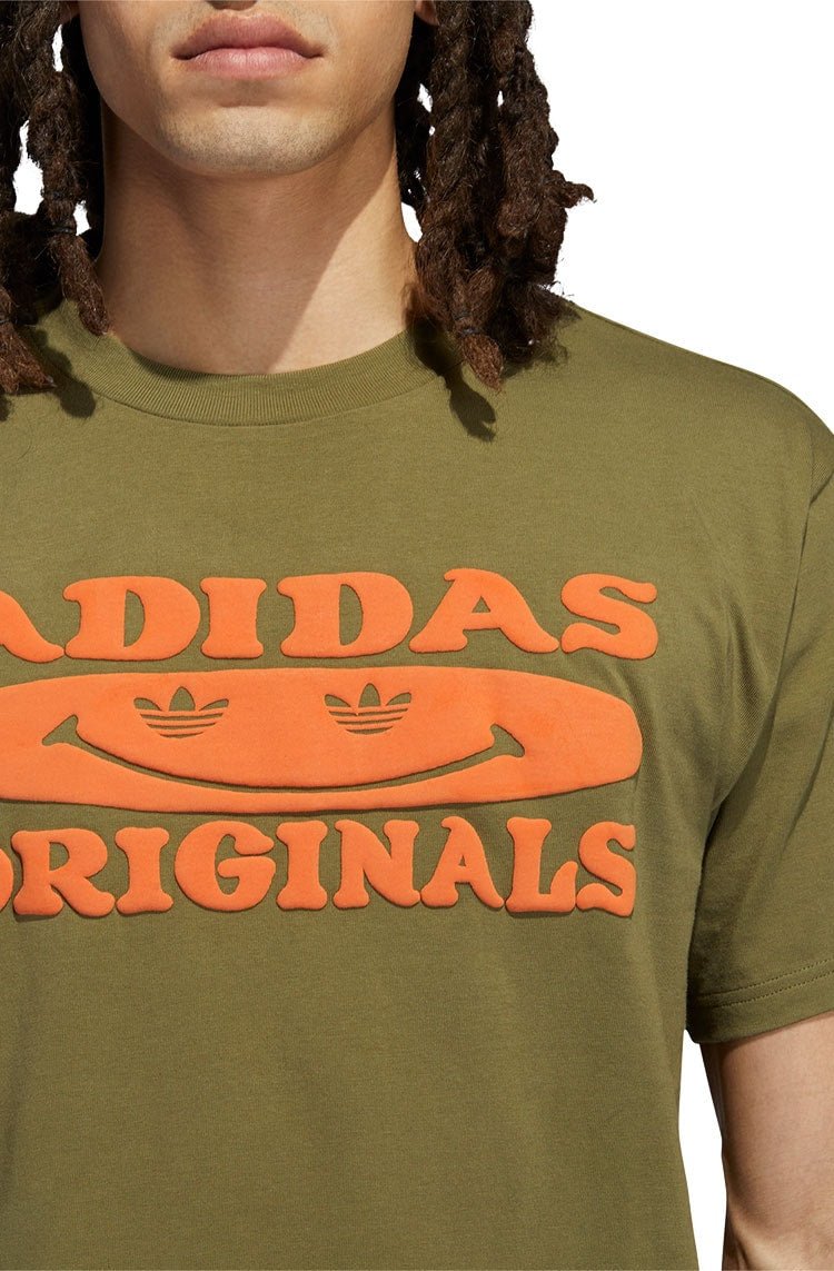Camiseta Manga Curta Originals Smile Verde/Laranja - NewSkull