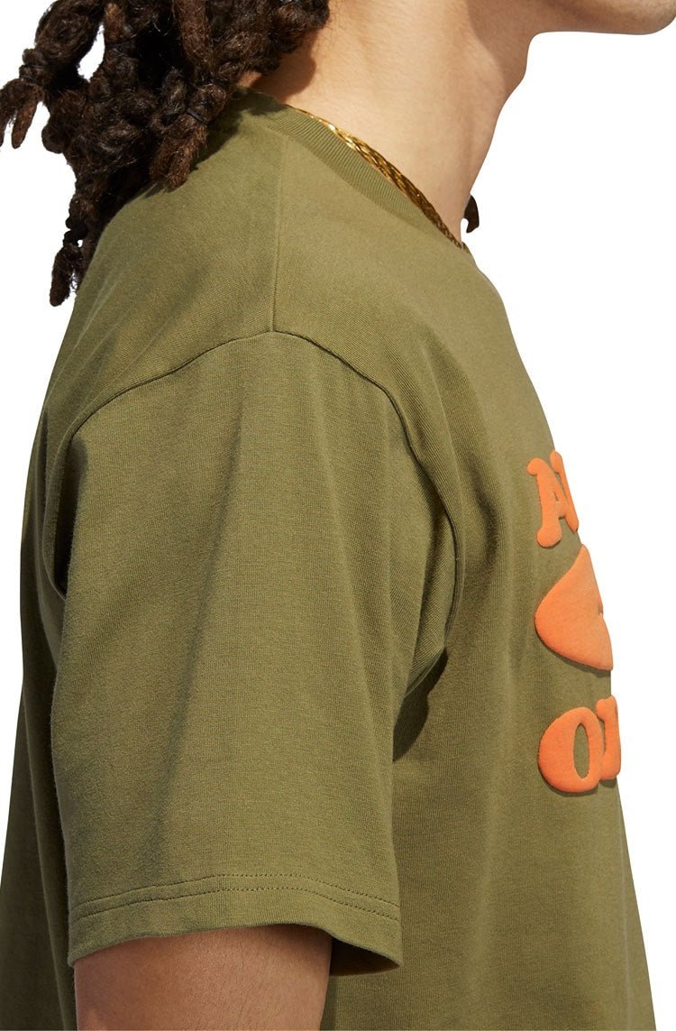 Camiseta Manga Curta Originals Smile Verde/Laranja - NewSkull