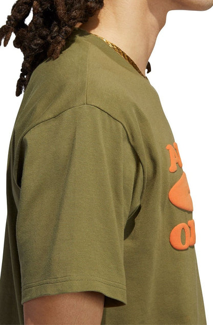 Camiseta Manga Curta Originals Smile Verde/Laranja - NewSkull