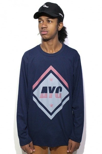 Camiseta Manga Longa Asphalt Yacht Club Aces Azul - NewSkull
