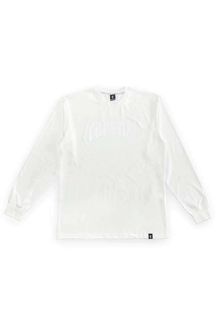 Camiseta Manga Longa Caos Art Ink Off White - NewSkull