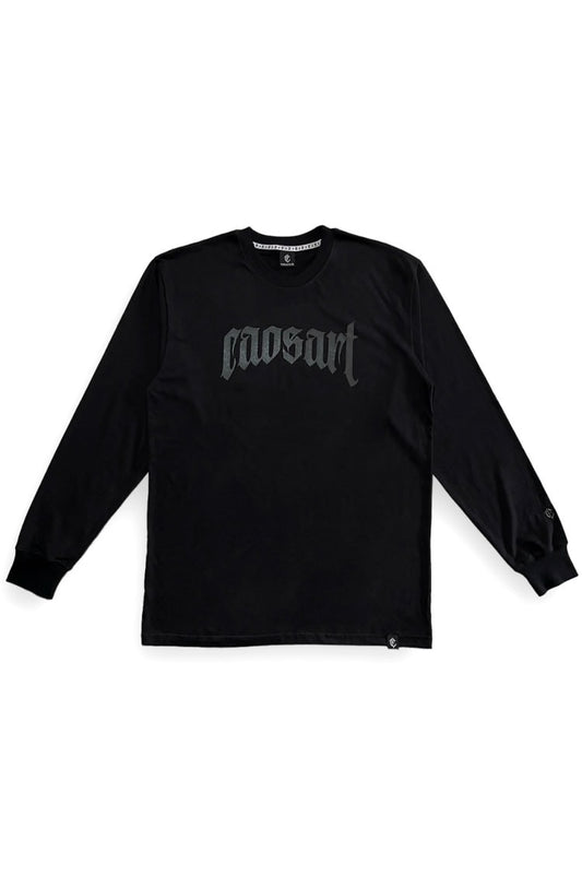 Camiseta Manga Longa Caos Art Ink Preto - NewSkull