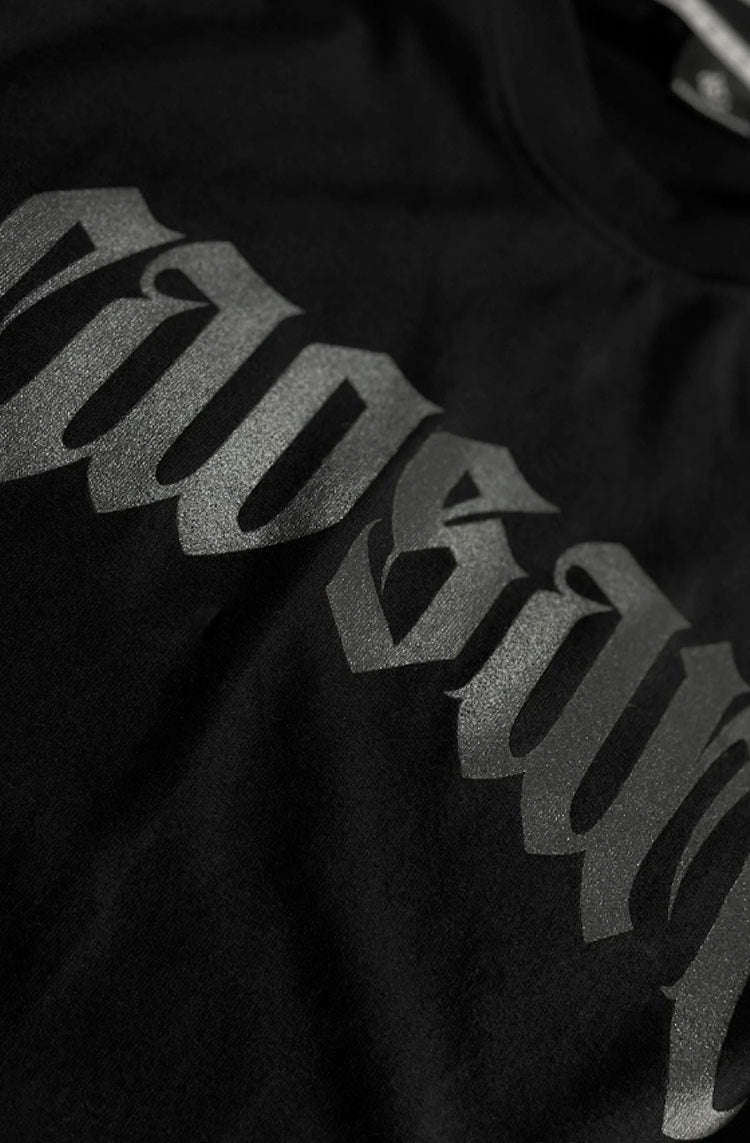Camiseta Manga Longa Caos Art Ink Preto - NewSkull