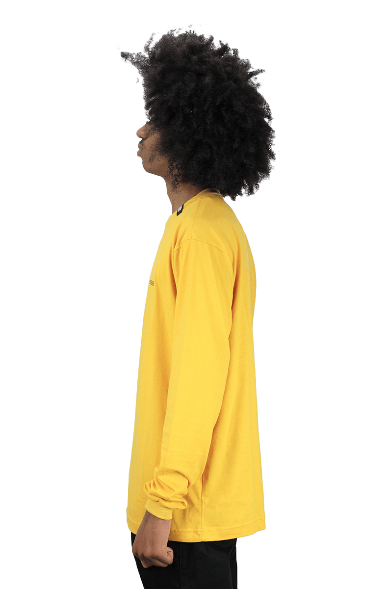 Camiseta Mess Up And Beyond Manga Longa Amarela - NewSkull