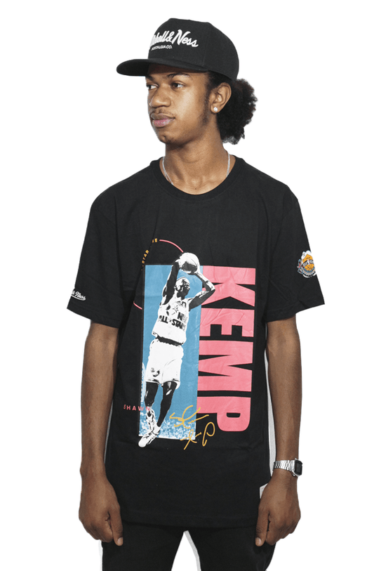 Camiseta Mitchell e Ness All Star Game Shawn Kemp Preto - NewSkull